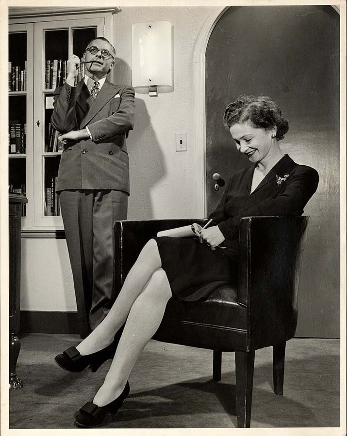 Bennett Cerf and his beloved secretary Pauline Kreiswirth, by Lisa Larsen, Cerf Papers, RBML, Columbia.